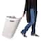 Mind Reader 60L Wheeled Hamper with Cutout Handle